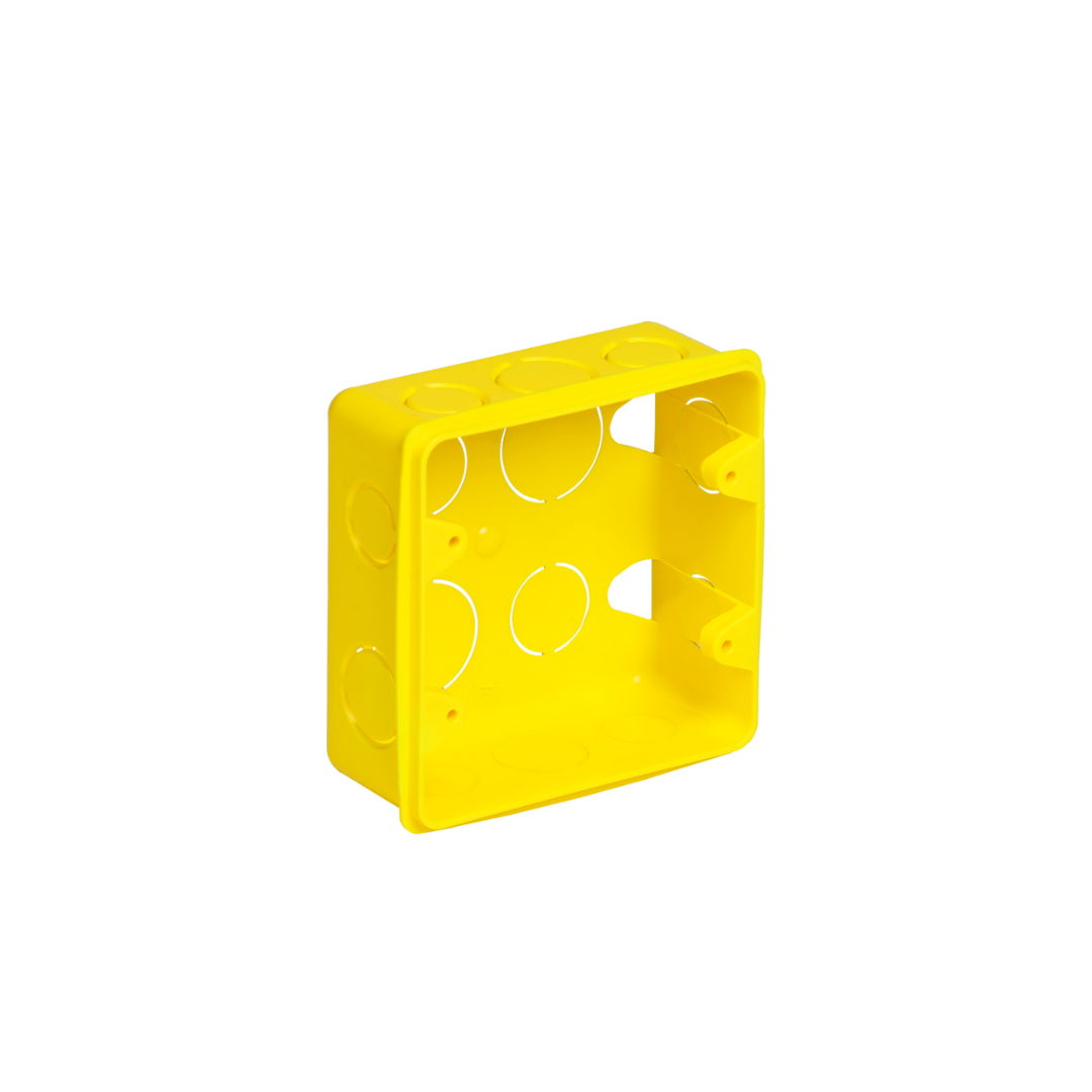 CAIXA DE LUZ OCTOGONAL 4X4 - AMARELO