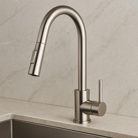 Torneira Gourmet Touch em Aço Escovado – KAVANT