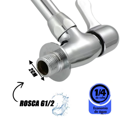 Torneira Parede Bica Alta Flexível - C1852