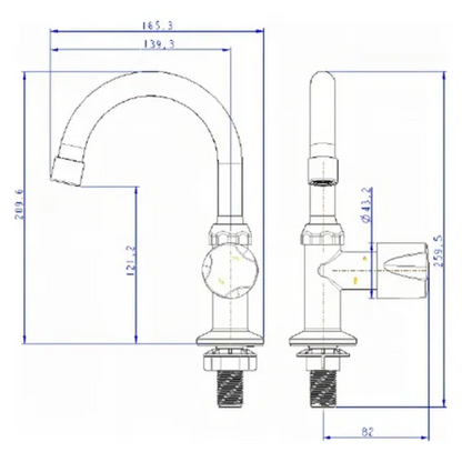 Torneira de Banheiro Bica - Branca/Cromada ABS + BRINDE EXCLUSIVO SÓ HOJE